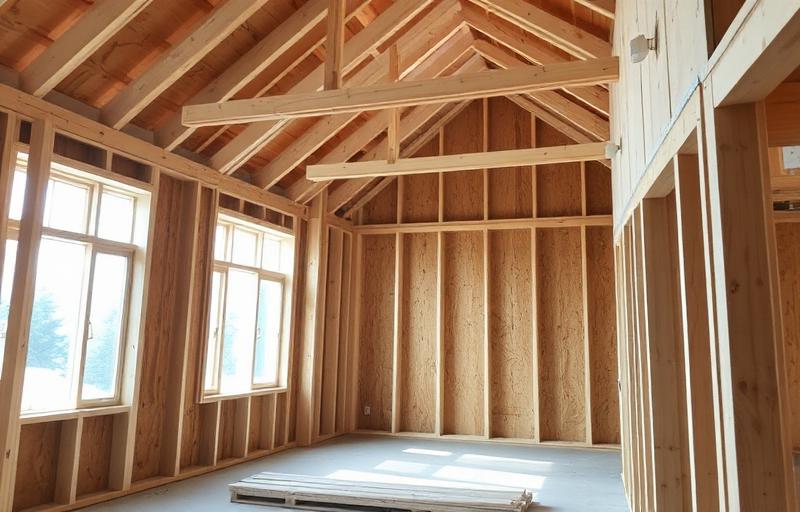 Interior framing work